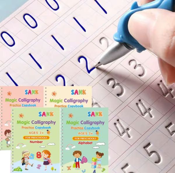 Kit Completo Montessori 4 en 1 de Cuadernos Mágicos Reutilizables
